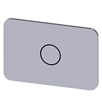 SIEMENS Štítek popisný 17,5 x 27 mm, štítek stříbrný, symbol: O*