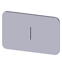 SIEMENS Štítek popisný 17,5 x 27 mm, štítek stříbrný, symbol: I*
