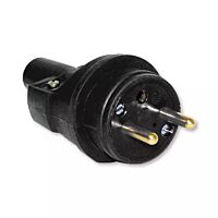 ABB Vidlice 250V/16A 3-pólová pryž IP40 černá