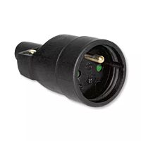 ABB Zásuvka - spojka 16A/250V 3-pólová pryž IP40 černá