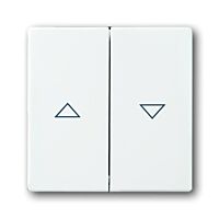 ABB Kryt FUTURE LINEAR spínače žaluziového kolébkového, dělený, s potiskem, bálí