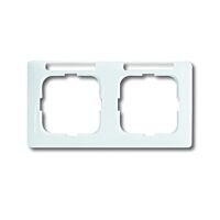 ABB REFLEX SI Rámeček 2CKA001754A4060 s popisovým polem, dvojnásobný, vodorovný, kanálový, alpská bílá