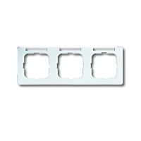 ABB REFLEX SI Rámeček 2CKA001754A4062 s popisovým polem, trojnásobný, vodorovný, kanálový, alpská bílá