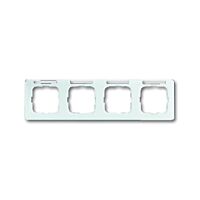 ABB REFLEX SI Rámeček 2CKA001754A4064 s popisovým polem, čtyřnásobný, vodorovný, kanálový, alpská bílá