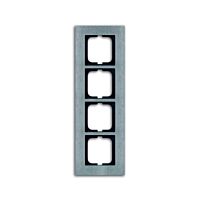 ABB SOLO Rámeček 2CKA001754A4257 čtyřnásobný, pro vodorovnou i svislou montáž, ušlechtilá ocel