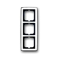 ABB SOLO Rámeček 2CKA001754A4328 trojnásobný, pro vodorovnou i svislou montáž, chromová lesklá