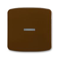 ABB TANGO Ovladač 3558A-A653 H spínače jednoduchý, s průzorem, hnědá