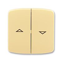 ABB TANGO Ovladač 3558A-A662 D spínače žaluziového kolébkového, dělený, s potiskem, béžová