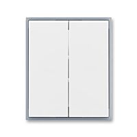 ABB ELEMENT Ovladač 3558E-A00652 04 spínače dělený, bílá/ledová šedá