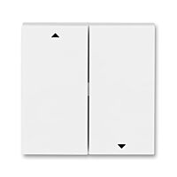 ABB LEVIT Ovladač 3559H-A00662 01 spínače žaluziového kolébkového, dělený, s potiskem, bílá/ledová bílá