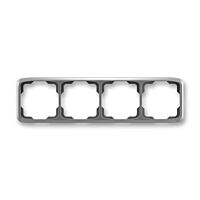 ABB TANGO Rámeček 3901A-B40 S2 čtyřnásobný, vodorovný, kouřová šedá