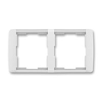 ABB ELEMENT Rámeček 3901E-A00120 01 dvojnásobný, vodorovný, bílá/ledová bílá