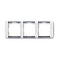 ABB ELEMENT Rámeček 3901E-A00130 04 trojnásobný, vodorovný, bílá/ledová šedá