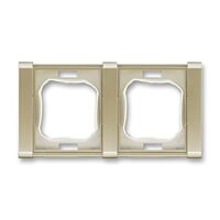 ABB TIME Rámeček 3901F-A00942 K3 dvojnásobný (s těsnicí manžetou), IP44, šampaňská