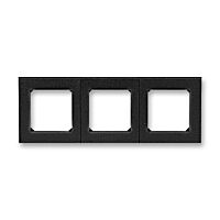 ABB LEVIT Rámeček 3901H-A05030 63 trojnásobný, pro vodorovnou i svislou montáž, onyx/kouřová černá