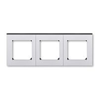 ABB LEVIT Rámeček 3901H-A05030 70 trojnásobný, pro vodorovnou i svislou montáž, titanová/kouřová černá