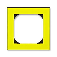 ABB LEVIT Rámeček 3901H-A05510 64 jednonásobný s otvorem 55x55, žlutá/kouřová černá