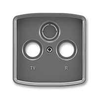 ABB Kryt TANGO 5011A-A00300 S2 zásuvky anténní s vylamovacím otvorem, kouřová šedá