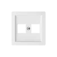ABB Kryt SWING 5014G-A02018 B1 zásuvky komunikační, bílá