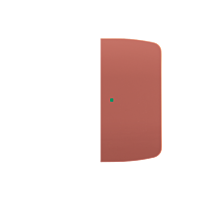 ABB Kryt TANGO 6220A-A02000 R2 2násobný levý/pravý, bez potisku; vřesová červená