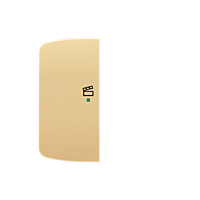 ABB Kryt TANGO 6220A-A02103 D 2násobný levý, symbol „scény“; béžová