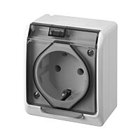 FAMATEL Zásuvka GALATEA 5324-01 SCHUKO bílá/tran