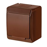 FAMATEL Zásuvka GALATEA 5324-06 SCHUKO hnědá