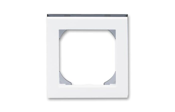 ABB LEVIT Rámeček 3901H-A05510 62 jednonásobný s otvorem 55x55, bílá/kouřová černá
