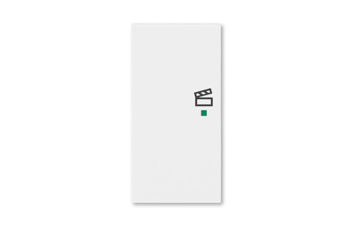 ABB Kryt LEVIT 6220H-A02103 03 2násobný levý, symbol scény; bílá