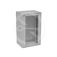 SOLARIX Skříň nástěnná GrandN-20U-645-11-G, 450mm, 19", skleněné dveře, IP20, šedá