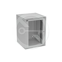 SOLARIX Skříň nástěnná GrandN-16U-66-21-G, 600mm, 19", skleněné dveře, IP20, šedá