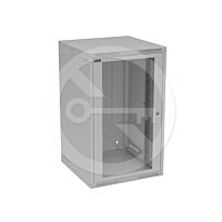 SOLARIX Skříň nástěnná GrandN-20U-66-11-G, 600mm, 19", skleněné dveře, IP20, šedá