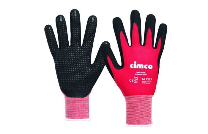 CIMCO Ochranné pracovní rukavice GRIP FLEX, velikost 9 (1 pár)