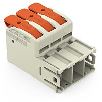 WAGO Konektor 832-1203/000-9034 1vodičový s pájecími piny Páčka Push-in CAGE CLAMP®, šedá