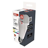 EMOS Žárovka LED smart GoSmart A65 / E27 / 14 W (94 W) / 1 400 lm / RGB / stmívatelná / Zigbee