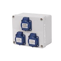 Krabice 30651 IP54 3x230V zásuvková