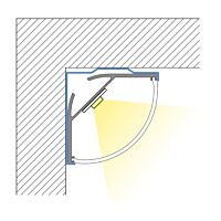 Rohový hliníkový profil RL2, 30x30mm, vč