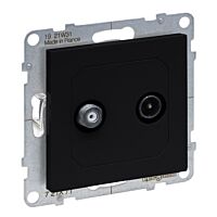 SUNO ZÁS.TV-R 2KABELY ČERNÁ