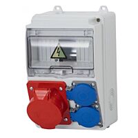 DAMIJA Set 6 - Skříň 32A 5p, 230V s jističi, bez chrániče