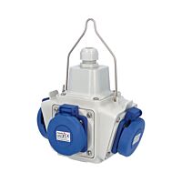 FAMATEL BOX zásuvkový závěsný PowerBOX pb1256 3x230V IP65