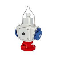 FAMATEL BOX zásuvkový závěsný PowerBOX pb1856 2x230V, 1x400V/32A/5 IP65