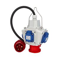 FAMATEL BOX zásuvkový závěsný PowerBOX pb20081 3x230V, 1x400V/16A/5 IP54