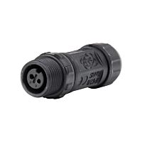 Zásuvka bez matice M12, 2piny, IP67, páj