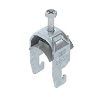 OBO BETTERMANN Třmenová příchytka, 1-nás, 22-28mm, Ocel, St, žárově zinkováno ponorem, DIN EN ISO 1461 typ BS-U1-K-28 FT