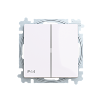 ABB Zoni 3559T-A05940 500 Spínač sériový, s krytem, řazení 5, IP44 bílá