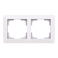 ABB ZONI Rámeček 3901T-A00020 500 dvojnásobný, pro vodorovnou i svislou montáž, bílá