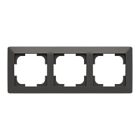 ABB ZONI Rámeček 3901T-A00030 237 trojnásobný, pro vodorovnou i svislou montáž, matná černá