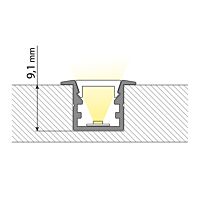 Profil AL 15/10mm VG komplet černý 2m