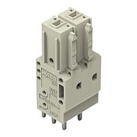 WAGO Konektor 831-3502 pružinový THT Rovné provedení Rozteč 7,62 mm, šedá