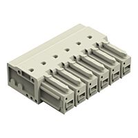 WAGO Svorka 831-3526 Pružinová THT Úhlové provedení Rozteč 7,62 mm, šedá